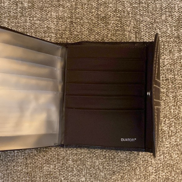 NWOT Buxton Brown Leather Wallet - Picture 5 of 8